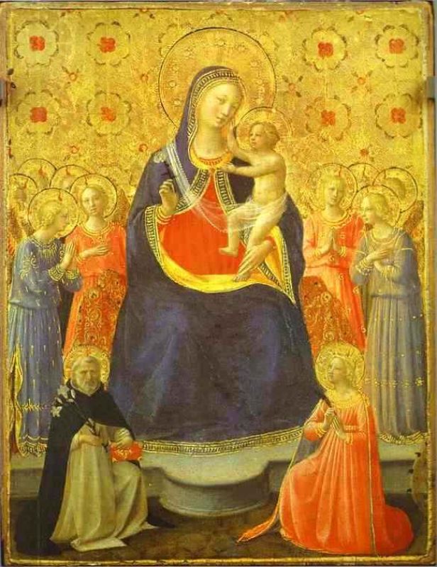 madonna with angels and the saints dominic and catherine c 1437 tempera on panel 23 x 18 cm pinacoteca vaticana vaticano rome.jpg